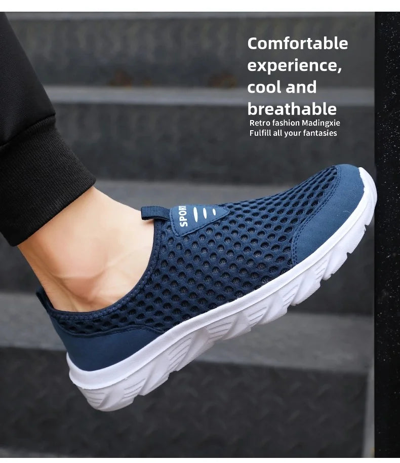 YRZL Man Sneakers 2024 Hot Sale Breathable Mesh Flats Comfortable Soft Sole Running Shoe High Quality Casaul Sport Shoes for Men