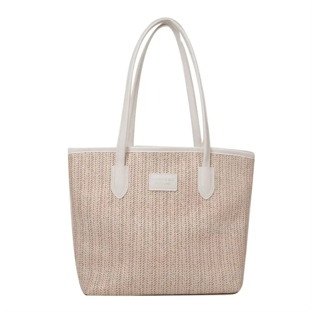 Straw Woven Tote Bag for Women Lady Purse Fashion Casual Bag Beach Bag Handbag