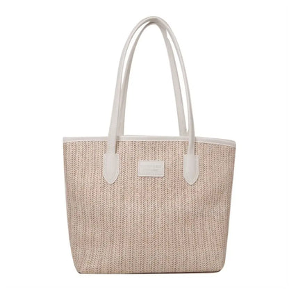 Straw Woven Tote Bag for Women Lady Purse Fashion Casual Bag Beach Bag Handbag