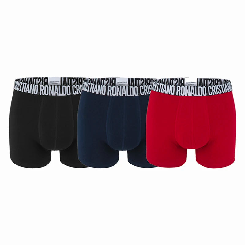 CRIIS SEVEN 7 Boxer Briefs Pack Mens Cristiano Ronaldo Basic Cotton Underwear Man Trunks Gym Shorts Men Underpants Comfortable