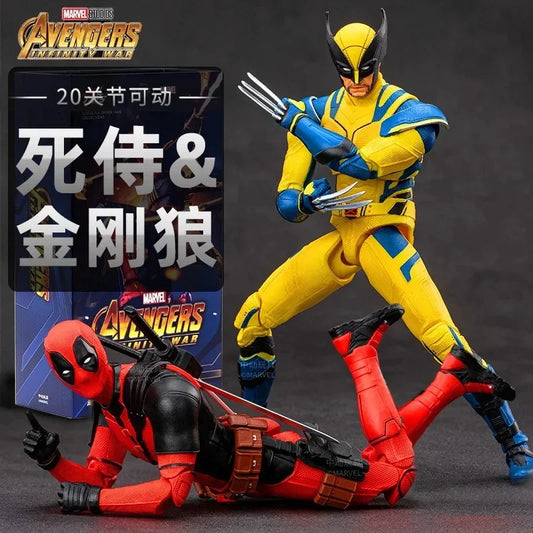 ZD Original X-men Deadpool & Wolverine Articulated PVC Figure Collectible Model Toy