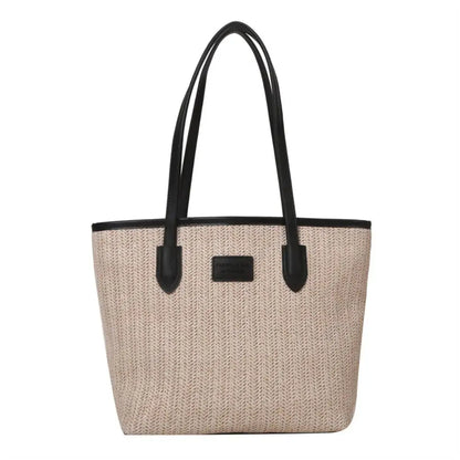 Straw Woven Tote Bag for Women Lady Purse Fashion Casual Bag Beach Bag Handbag