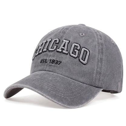 New Letter CHICAGO Baseball Cap Men Women Spring Summer Cotton Unisex Baseball Snapback Hat Hip Hop Trucker Caps Gorras