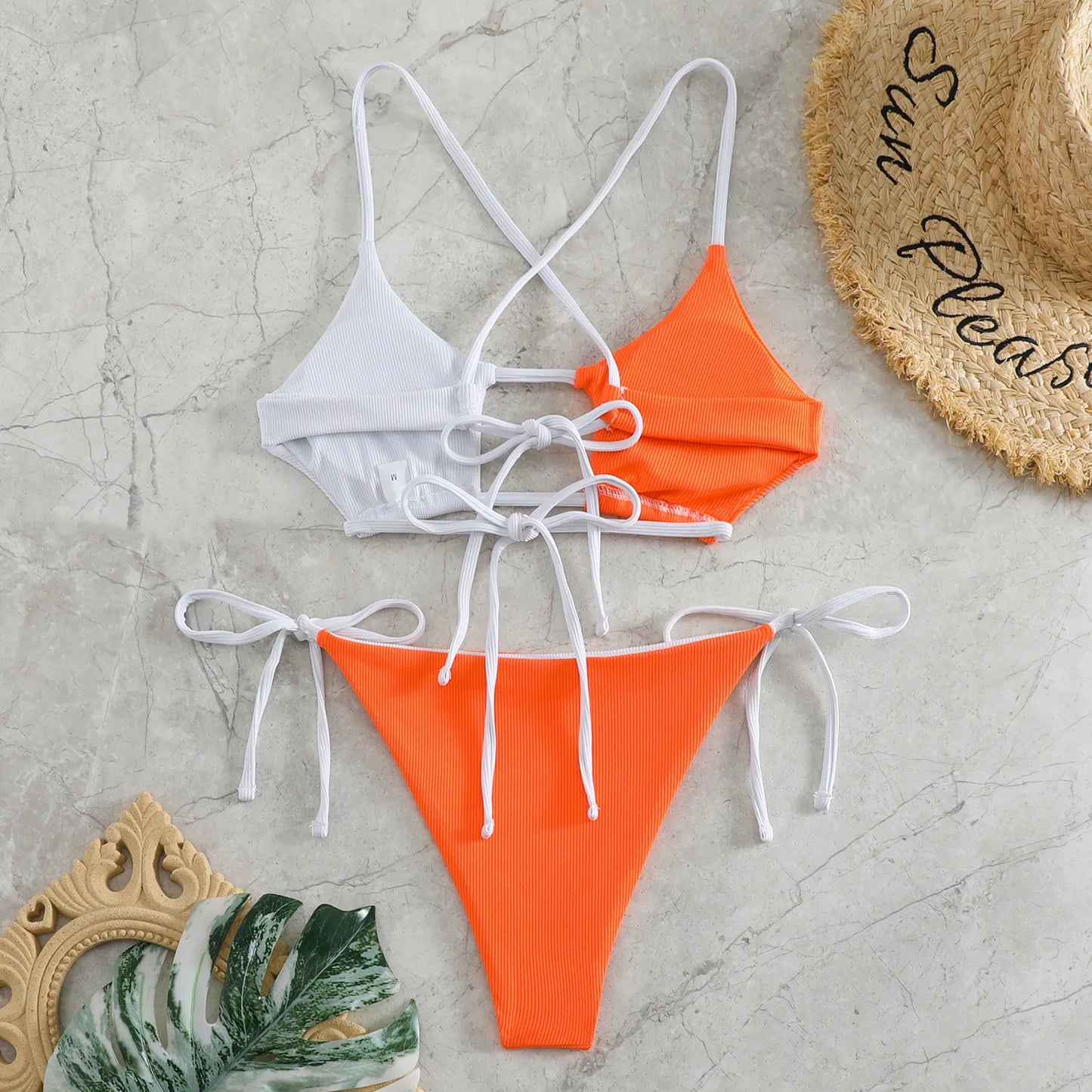 2024 String Bikini Women Brazilian Swimsuit Sexy Push Up Swimwear Female Bathers Bathing Swimming Suit Summer Beachwear