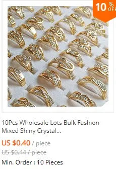 New Fashion Chain Link Ring Full Rhinestone Vintage Flower Double Finger  For Women Girl Party Jewelry Gift Accessories