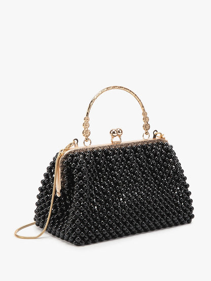 Purses and handbag luxury Designer Clutch purse handmade Pearl decoration Party Wedding Evening bag banquet bag