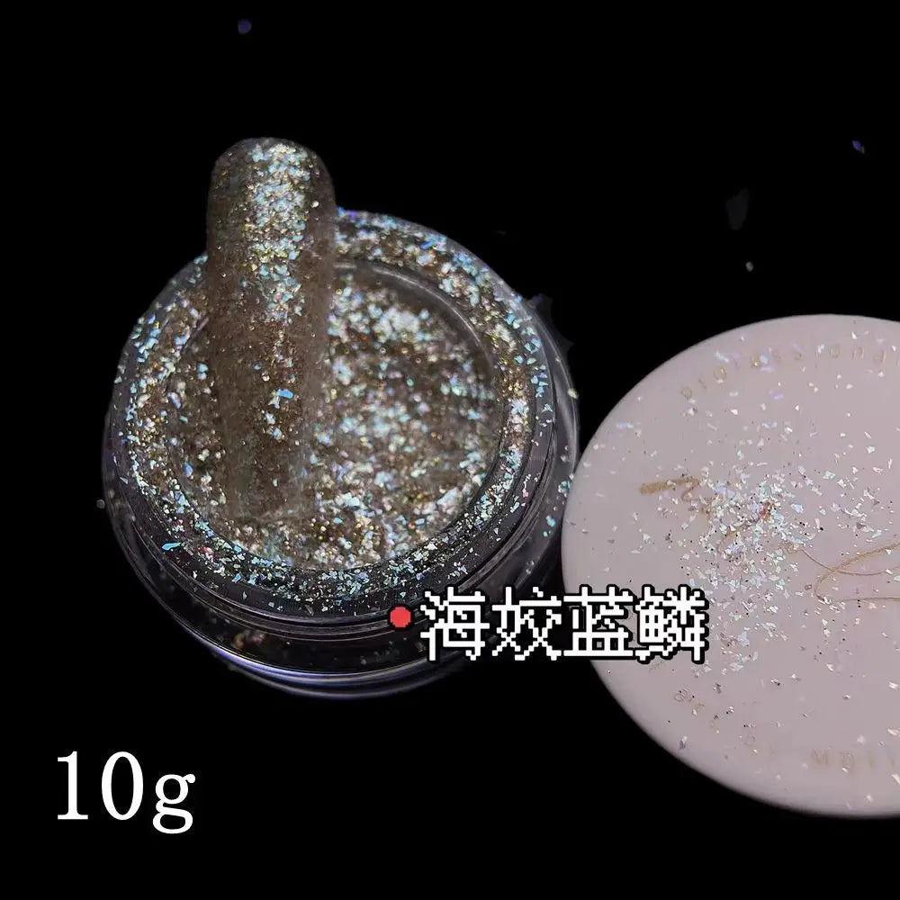 Wholesale Brand New Super Sparkle Flake  Pigment Cosmetic Grade Nail Art Ceramic Coating Ink Plastic Rubber Leather Supplies