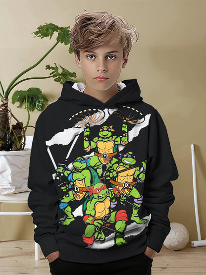 Teenage Mutant Ninja Turtles 3D Print All Seasons Children Casual Sweatshirt Cool Pullover Tops Unisex Clothes Boy Girl Hoodies