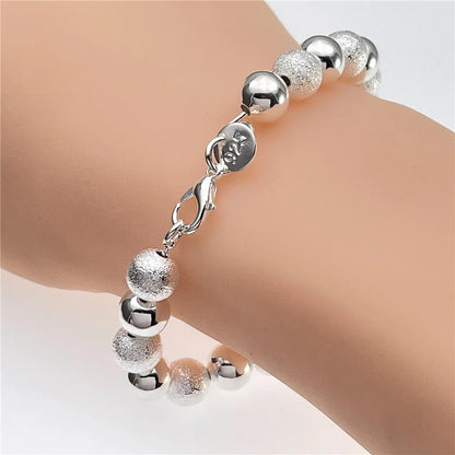 Andara Wholesale 925 Silver Bracelet Elegant Chain High Quality Jewelry For Men&Women Christmas Gifts