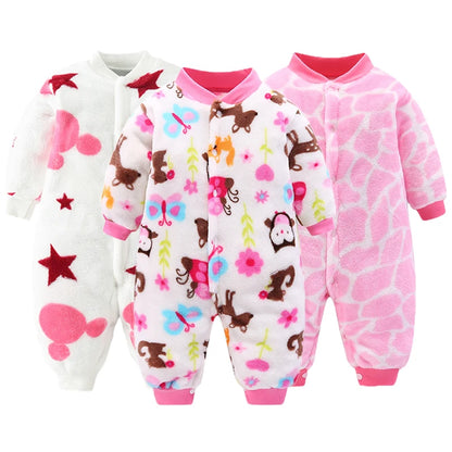 Newborn Baby jumpsuit Clothes Autumn Winter Infant Clothes Cartoon Baby boy Pajamas Toddler Rompers for girls new born  0-18M