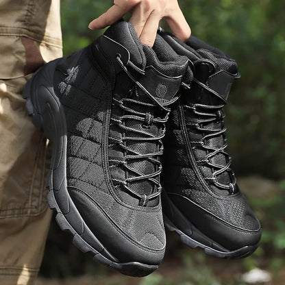 Men Boots High Quality Hking Shoes Tactical Boots for Men Snow Boots Outdoor Sneakers Mountaineering Camping Thick Sole