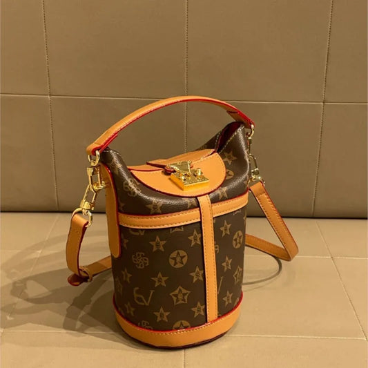 Light luxury brand women's bag bucket bag 2024 new high-end feeling autumn and winter fashion explosive handbag crossbody bag