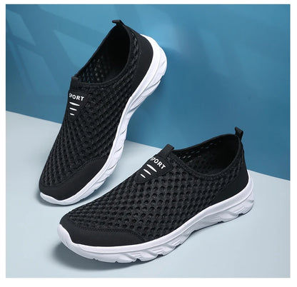 YRZL Man Sneakers 2024 Hot Sale Breathable Mesh Flats Comfortable Soft Sole Running Shoe High Quality Casaul Sport Shoes for Men