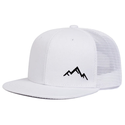 Unisex Mountain Embroidery Hip-hop Net Hats Spring Summer Outdoor Adjustable Casual Baseball Caps Sunscreen Hat