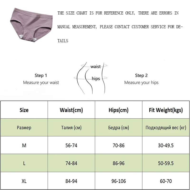 3Pcs/set Pure Cotton Panties For Women Lace Comfort Seamless Underpants Lovely Cute Girl Underwear Mid-Waist Cartoon Bear Briefs