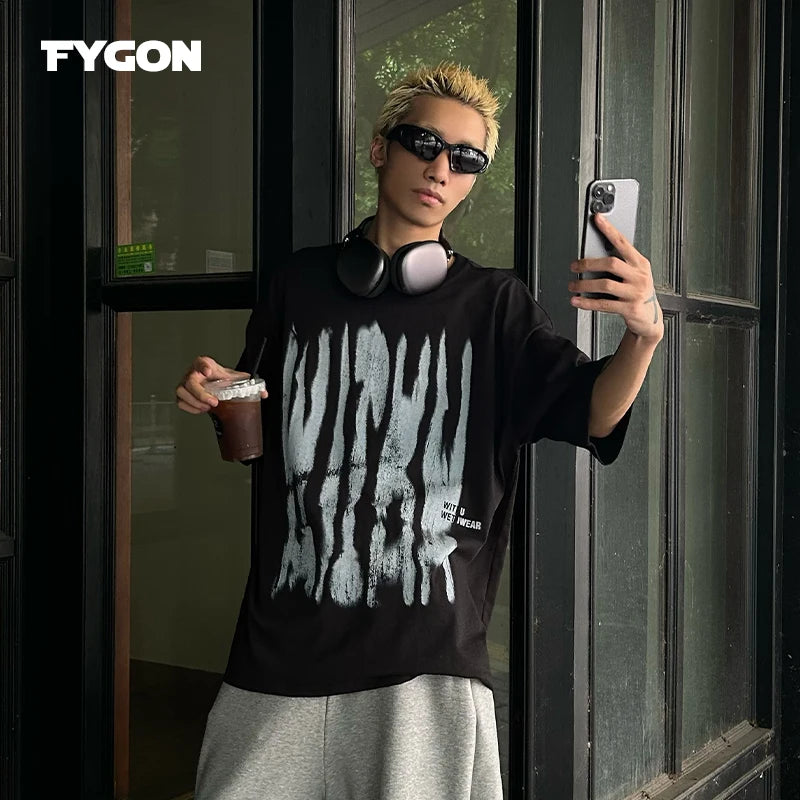 Fygon Premium Men's T-shirt Print High Quality Breathable short sleeve tee oversized Summer Streetwear Top Choice Highly Rated