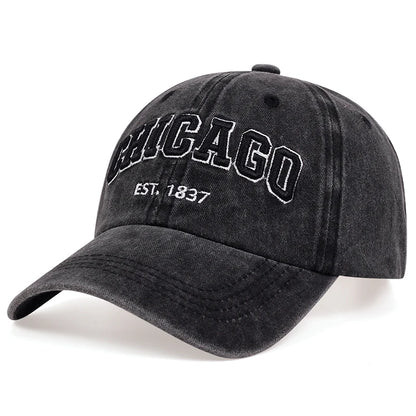 New Letter CHICAGO Baseball Cap Men Women Spring Summer Cotton Unisex Baseball Snapback Hat Hip Hop Trucker Caps Gorras