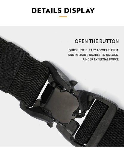 Tactical Belt Magnetic Buckle Quick Release Elastic Belt Casual Nylon Tooling Training Belt Men's Trousers Belt