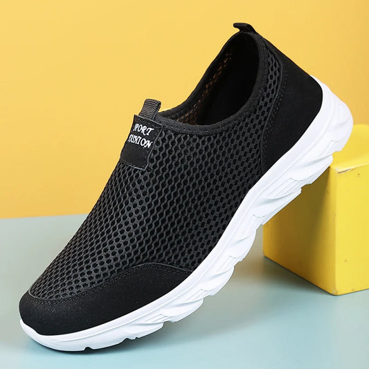 39-47 Lightweight Men's Casual Shoes Outdoor Breathable Male Casual Sneakers Anti-slip Men Walking Shoes Soft Flats Slip on 2024