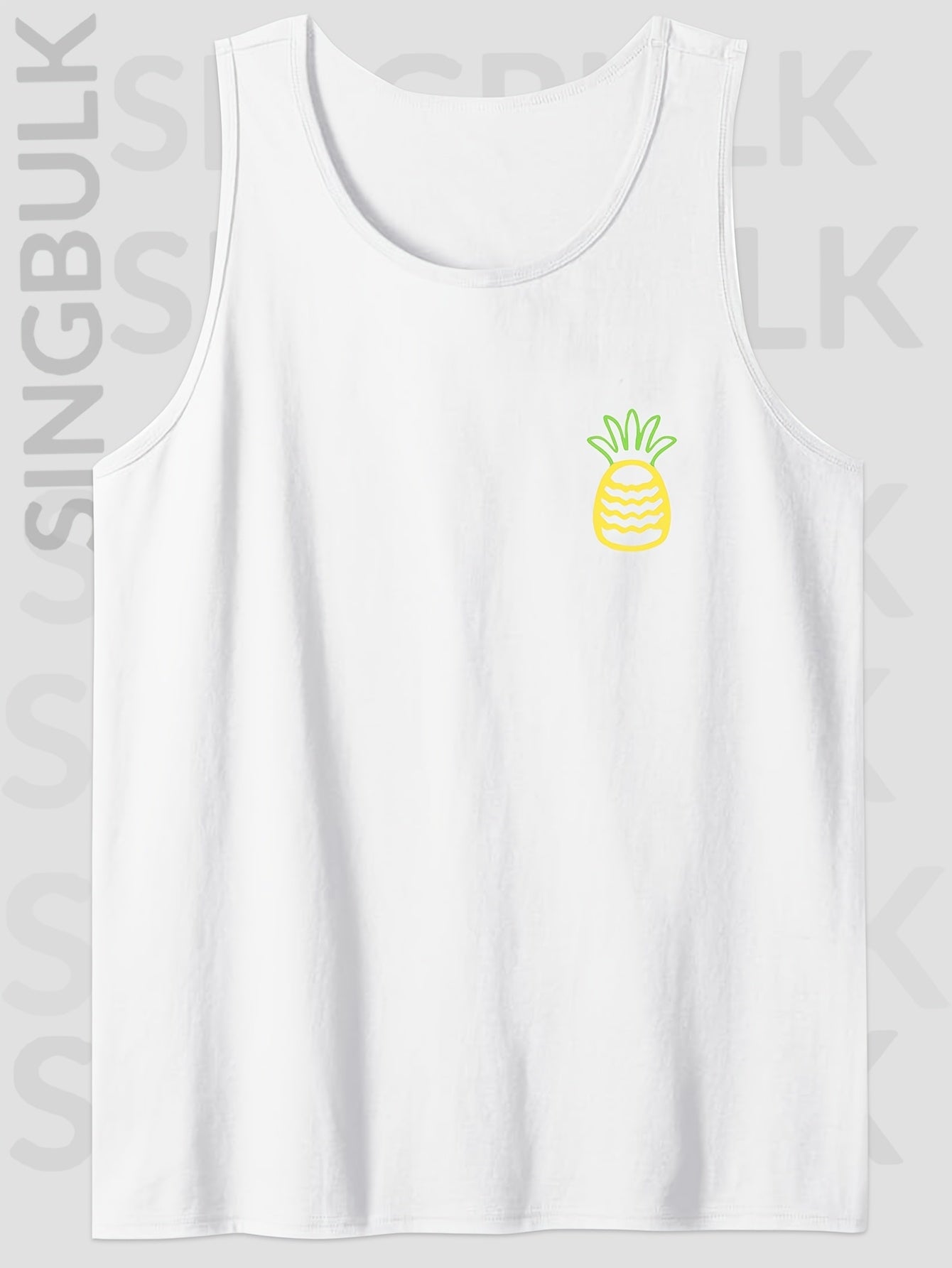 Men'S Cotton Comfy Sleeveless With Beach Palm Trees Print, Casual Round Tank Tops for Summer, Graphic Tee Men'S Outdoor Clothes, Men'S Clothing