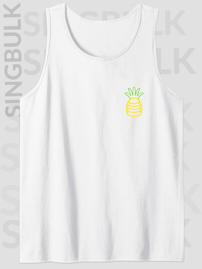 Men'S Cotton Comfy Sleeveless With Beach Palm Trees Print, Casual Round Tank Tops for Summer, Graphic Tee Men'S Outdoor Clothes, Men'S Clothing