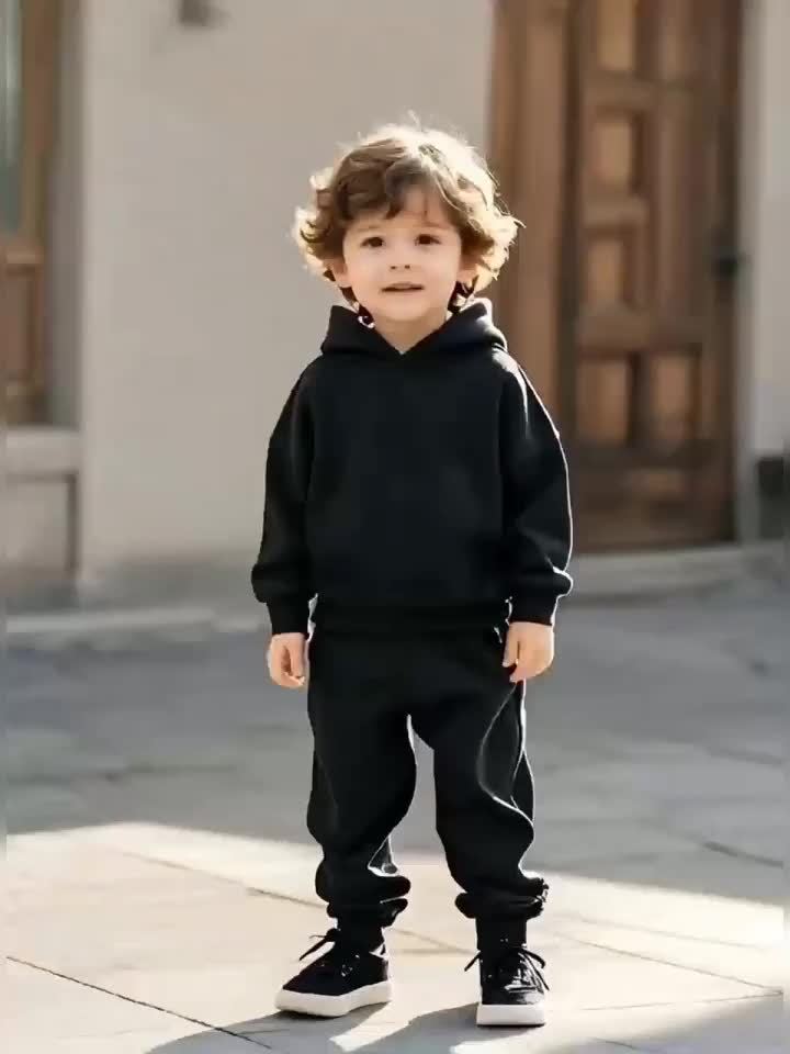 Boys' Casual Hoodie And Long Pants Set for Spring And Autumn, for Outdoor