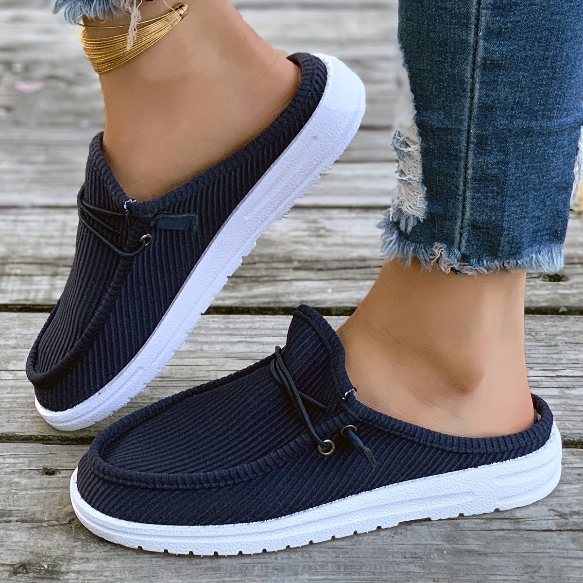 [Soft Beige Slip-On Sneakers] Women's Casual Slip-On Sneakers in Beige - Soft Fabric Upper with Tassel Detail, Round Toe Design, Comfortable PU Cover Sole - Easy Care Hand or Dry Clean for All Seasons, Breathable Slipons|Tass