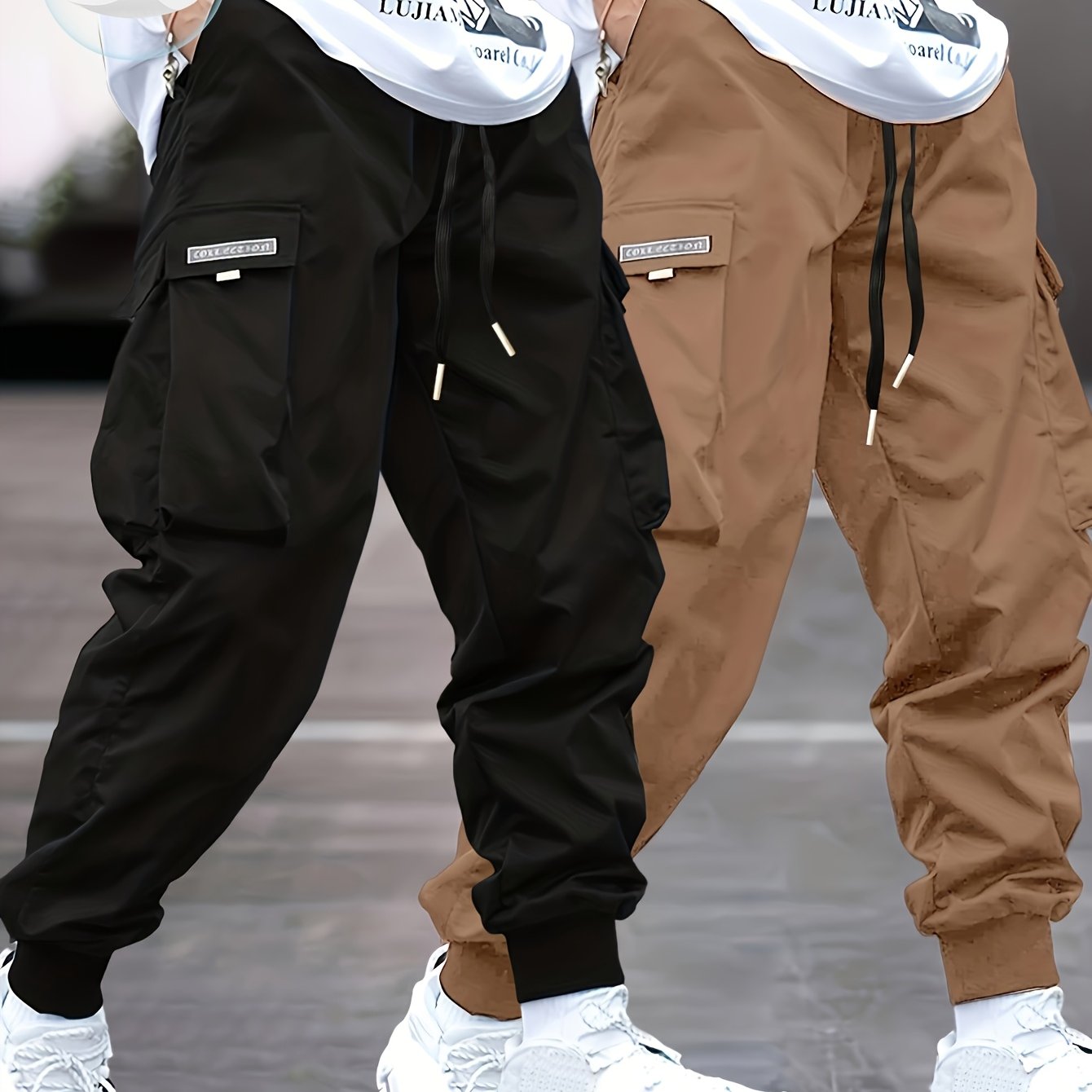 [Two Pack Fashion Work Pants] Men's Fashion Work Pants Two Pack