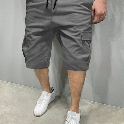 Loose-Fit Cargo Shorts - Men's Street Style Casual Urban Fashion - Multiple Pockets for Summer Outdoor Sports Hiking