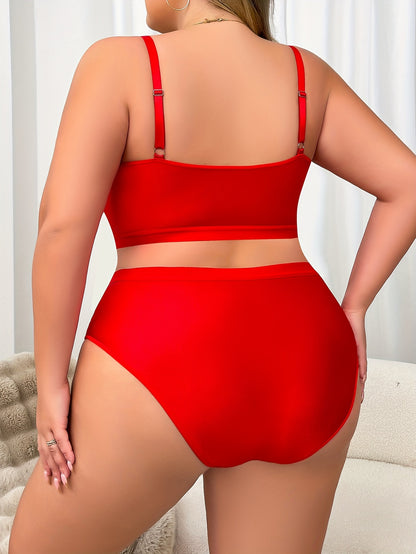 [Two Pieces Sexy Lingerie Set] A Set of Two Pieces of Plus-Size, Thin, Sexy Lingerie.