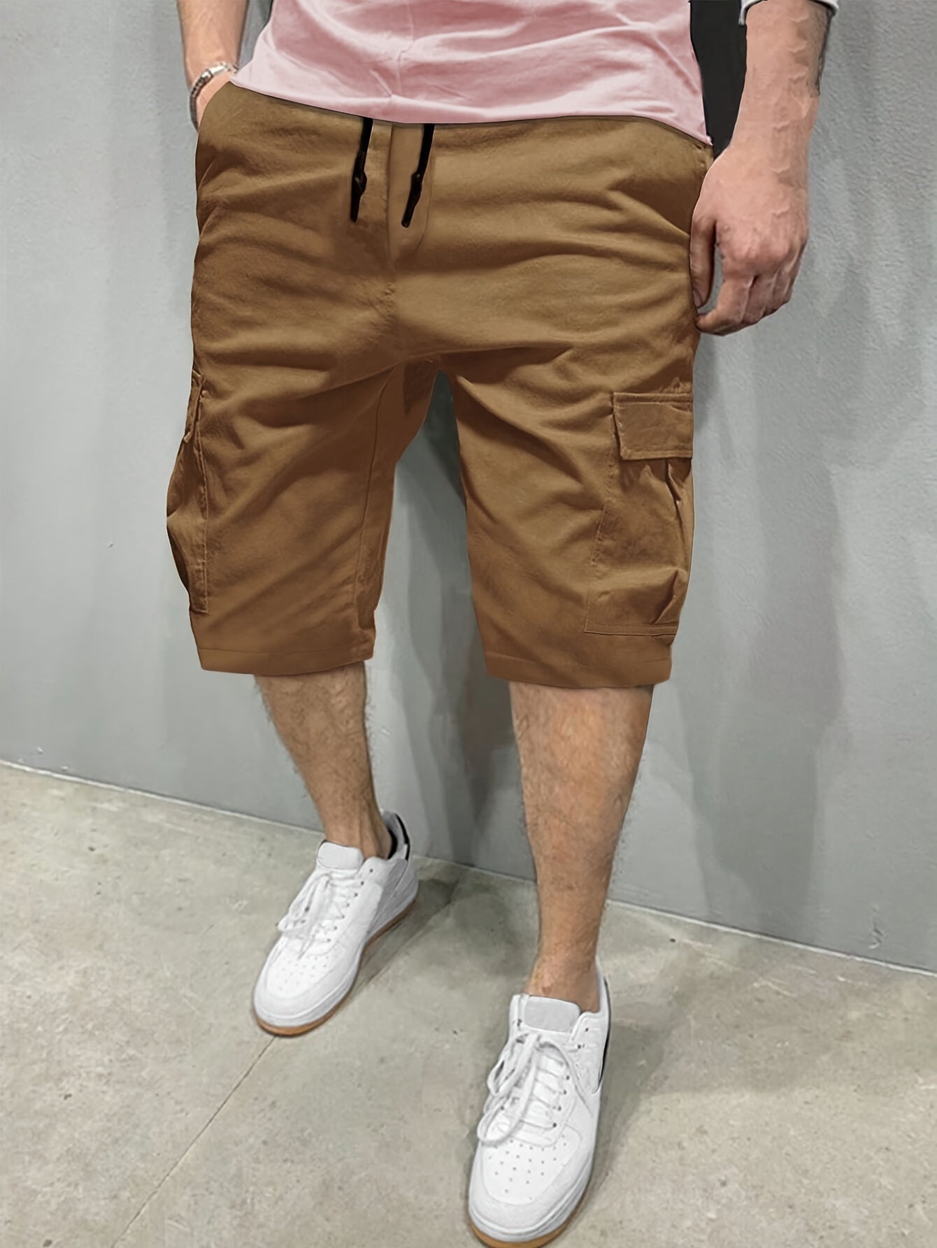 Loose-Fit Cargo Shorts - Men's Street Style Casual Urban Fashion - Multiple Pockets for Summer Outdoor Sports Hiking