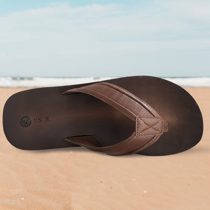 [Lightweight Flip Flops For Men] Men's Solid Color Lightweight Flip Flops, Comfy Non Slip Durable Casual EVA Sole Thong Sandals For Men's Outdoor Activities