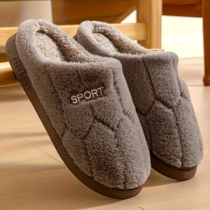 Cozy Winter Slippers for Home: Soft Fabric, Non-Slip PVC Sole, and Warm Inner Lining