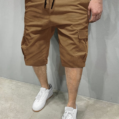 Loose-Fit Cargo Shorts - Men's Street Style Casual Urban Fashion - Multiple Pockets for Summer Outdoor Sports Hiking