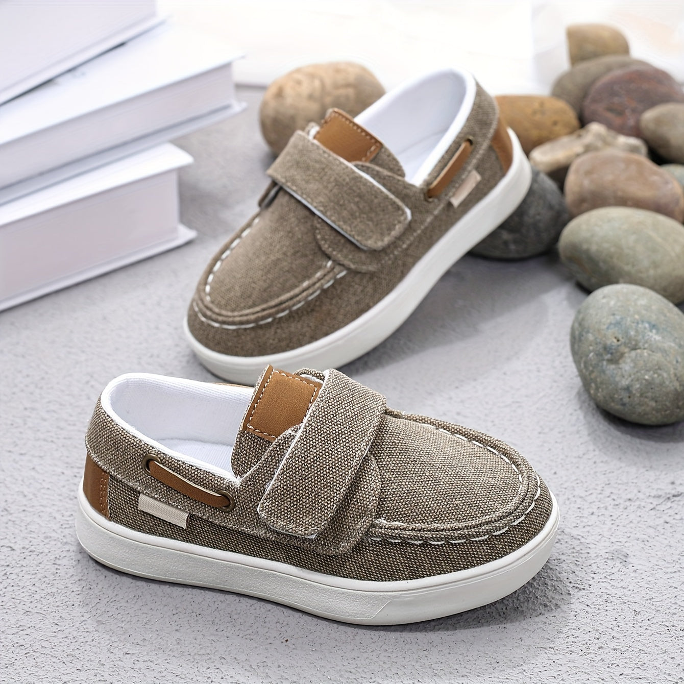 Boys' Non-Slip Soft-Soled Low-Top Canvas Shoes